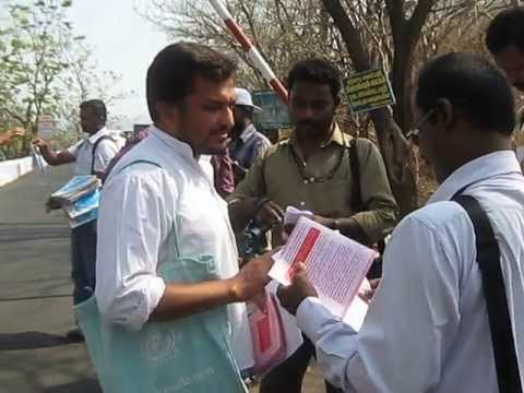 District Collector - Earth Day Celebrations - Sham. Distribution of pamphlets on the occasion ..exposing the double standards of the Dist Administration The Pamphlet - Earth Day ...