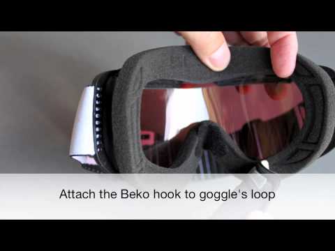 how to fasten goggles