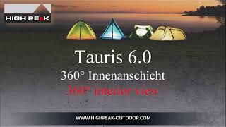 Большая кемпинговая палатка с двумя раздельными спальнями High Peak Tauris 6