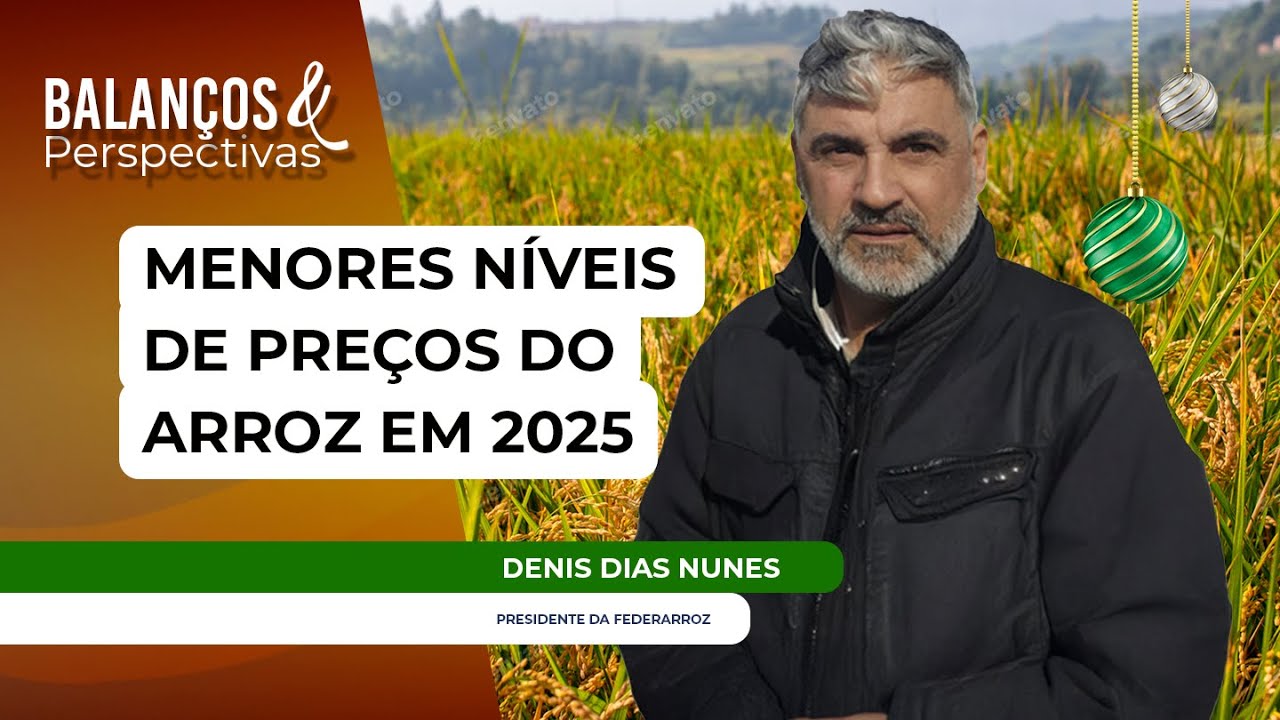 MENORES NÍVEIS DE PREÇOS DO ARROZ EM 2025