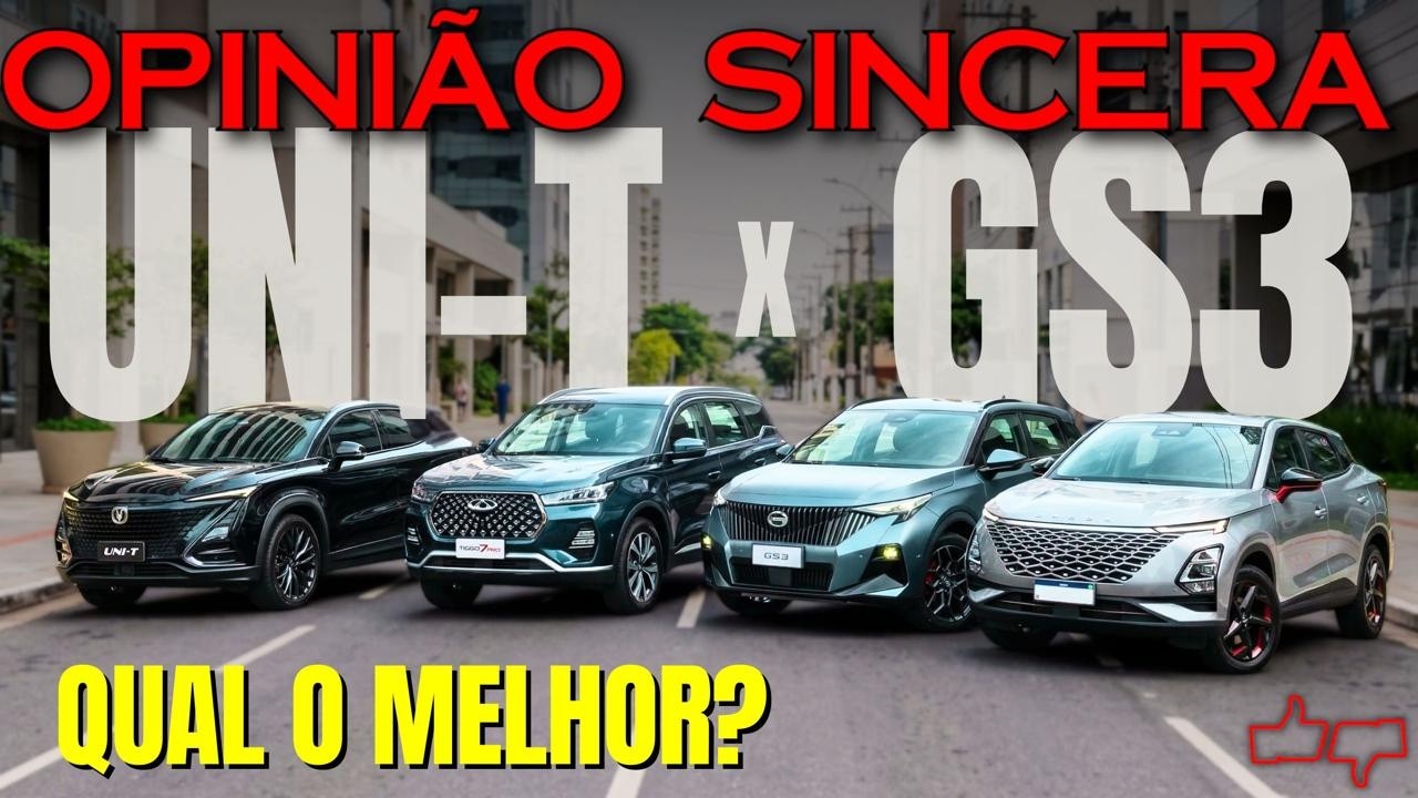 Changan UNI-T é mesmo TÃO BOM? Melhor compra SUV? Comparativo com GAC GS3, OMODA 5 e Chery Tiggo 7