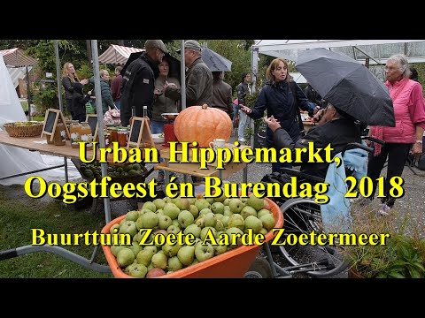 Urban Hippiemarkt, Oogstfeest én Burendag op Buurttuin Zoete Aarde 2018