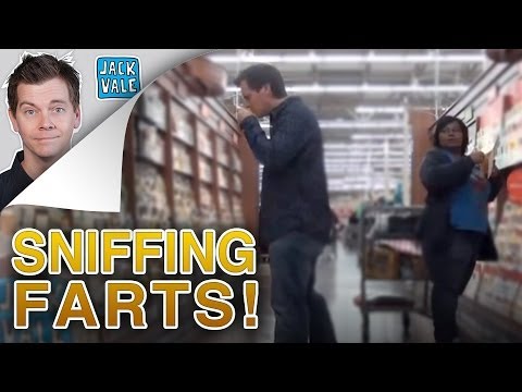sniffing - Using THE POOTER to fart on various objects in public and then sniff them to get reactions from people. I GOT PUNCHED FOR Farting in public IN THIS VIDEO! ht...