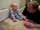 Cody and Daddy Karate Chopping