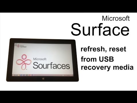 how to recover surface rt from usb