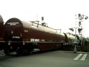 CN Crossing Mill Street With GO MP40 607!