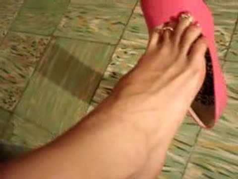 shoes dangling