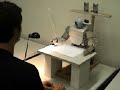 Humanoid robot drawing portraits