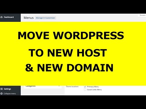 how to move wordpress site to new host