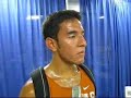Leo Manzano After Winning the 2008 NCAA 1500m Track Title