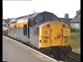 class 37 37099 departs Llandudno jct with a ballast may 95