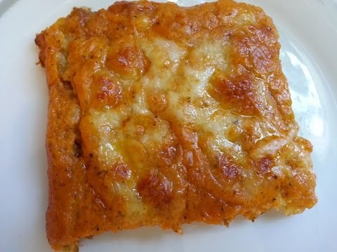 Thermifee - KARTOFFEL-PIZZA: Teig: 50 g Parmesan (10 Sekunden/Stufe 10 - nicht umfüllen) 500 g Kartoffeln in Stücken 1/2 TL Salz 1/4 TL Pfeffer 50 g Sahne 1 Ei 2 TL Spei...