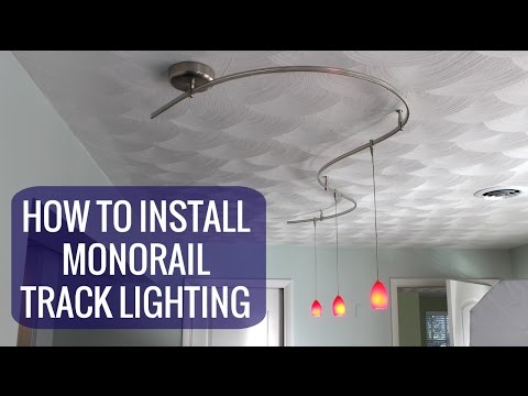 how to fit track lighting