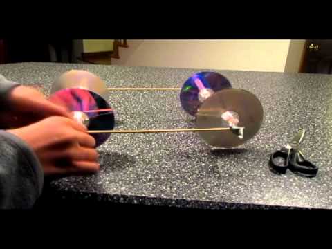 how to attach cds as wheels