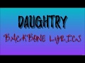 Daughtry- Backbone Lyrics
