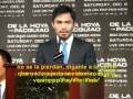 videos de Manny Pacquiao habla de la pelea contra De la Hoya