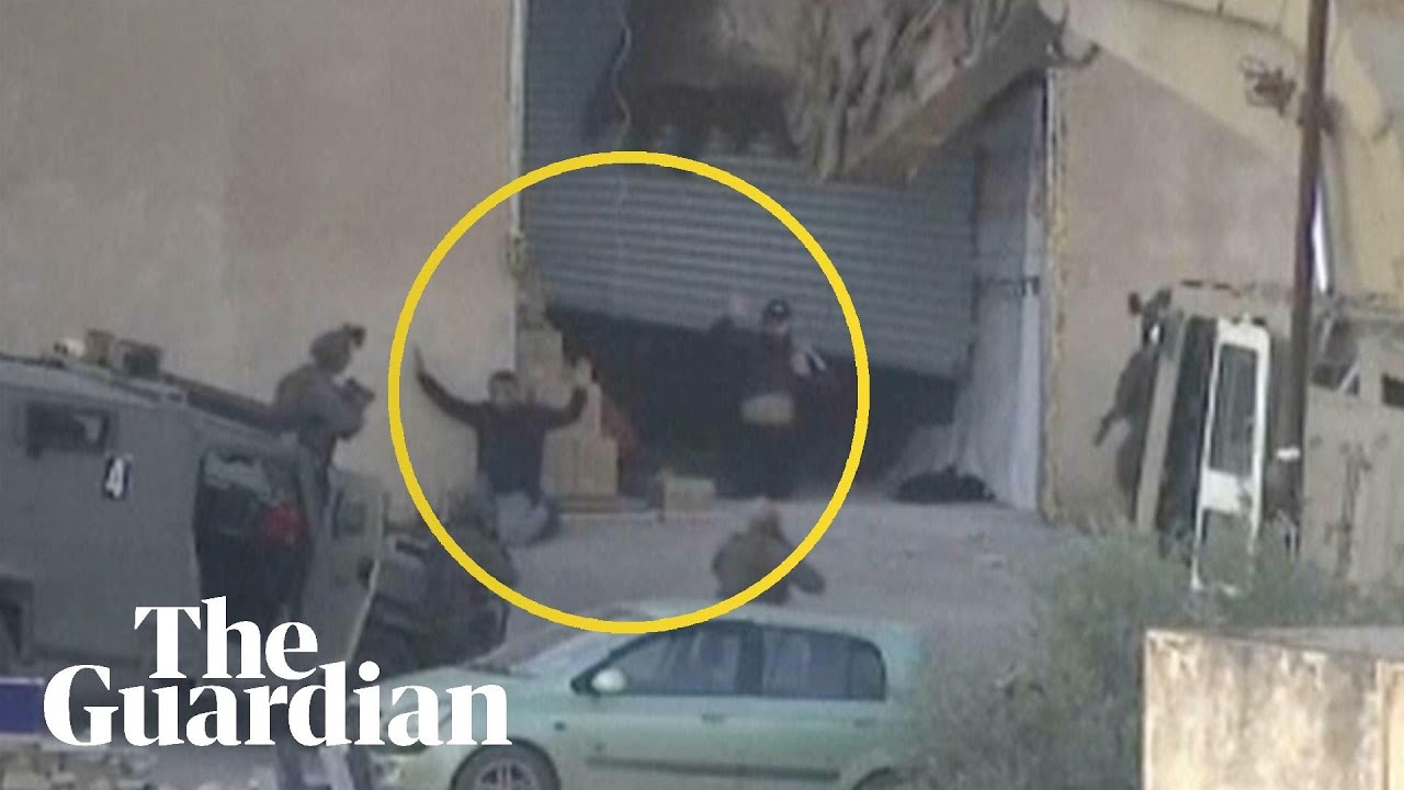 Moment Israeli forces shoot dead surrendered Palestinians