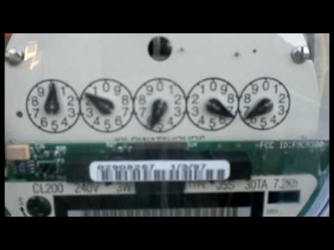 how to read electric meter
