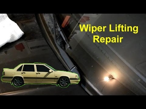 Wiper lifts off of windshield near top, Volvo 850 – Auto Repair Series