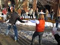 Kye dancing at Mardi Gras