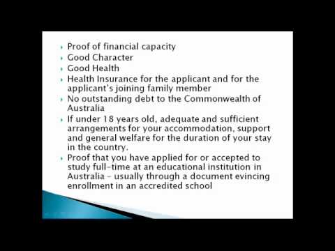 how to apply australian student visa