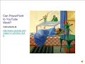 PowerPoint to YouTube - Via MovieMaker PowerPoint to YouTube - Via MovieMaker