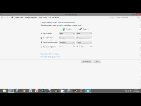 how to adjust brightness on windows 8