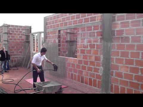 rebocar paredes - Vídeo-treinamento do Projetor de Argamassa JET-15 - Rendimento 60 m2/hora ELTHOR Equipamentos - Um novo conceito em CONSTRUIR Fone: ( 1 1 ) 4 2 2 7 - 2 0 2 0...