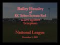Bailey Hensley of KC Select Scream Red scores against Scorpions