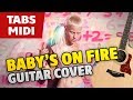 Die Antwoord - Baby's On Fire (Fingerstyle Guitar Cover with tabs and midi)