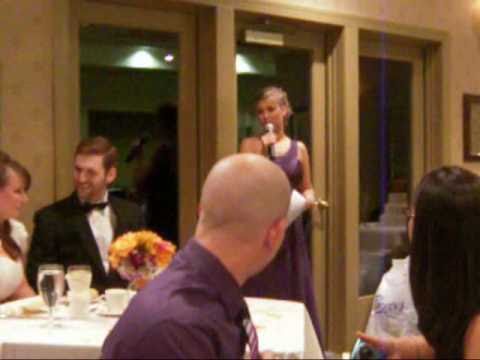 Funny Maid of Honor Speech (sister of the bride)