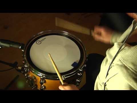 Aquarian - This is a test of Aquarian's Hi-Energy Snare Batter Head, played at a High, Medium and Low tuning. Tuning was measured using a drum dial, All recordings wher...