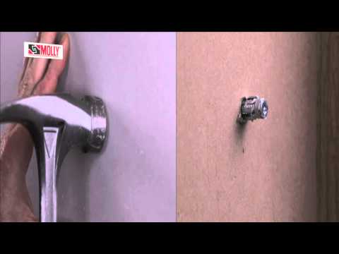 how to fasten plasterboard to brick
