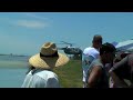 Cal Star Helicopter Lands Next To A Waterski Lake Cal Star Helicopter Lands Next To A Waterski Lake