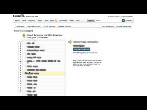 how to unlink on linkedin