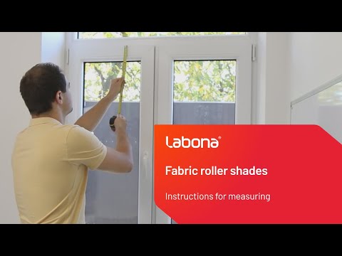 	Instructions for measuring - fabric roller shades