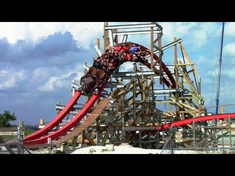 offride - First came New Texas Giant at Six Flags Over Texas, then Outlaw Run at Silver Dollar City.and now here's Iron Rattler at Six Flags Fiesta Texas, The third cu...