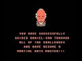 ending to the horrible nes game karate kid. this is one of the most frustrating and annoying games i've ever played.