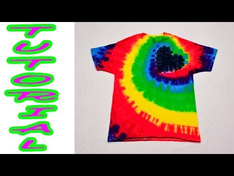how to tie dye a heart on a t shirt