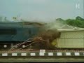 train crash with nuclear flask train crash with nuclear flask
