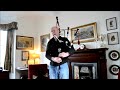 Vintage Henderson Bagpipe (Engraved Silver & real ivory)