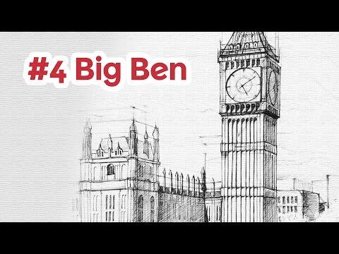 how to draw big ben