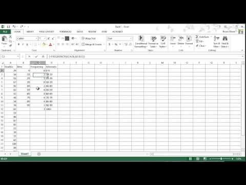 how to create histogram in excel