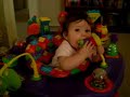 yes, walela does enjoy the exersaucer
