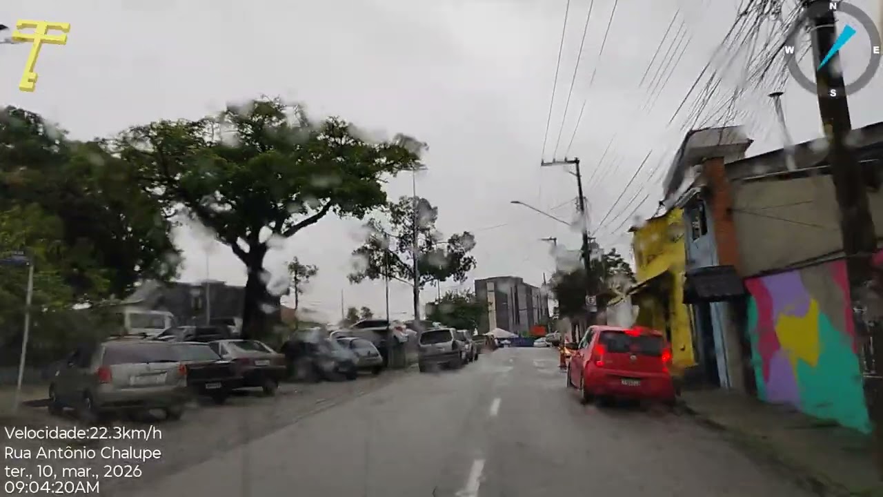 Car ride through Brazil, more precisely through the city of Barueri.