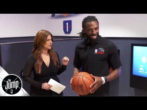Video: Mike Conley Jr. scores an 88 out of 100 in The NBA Experience's dribbling drill | The Jump