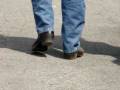 videos de bootvideo 064 - George Walking Away In His Black Cowboy Boot