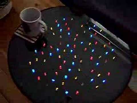 Solar  powered LED coffee table