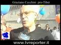Graziano Cecchini protesta pro Tibet