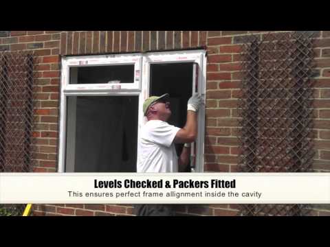 how to fit a upvc window
